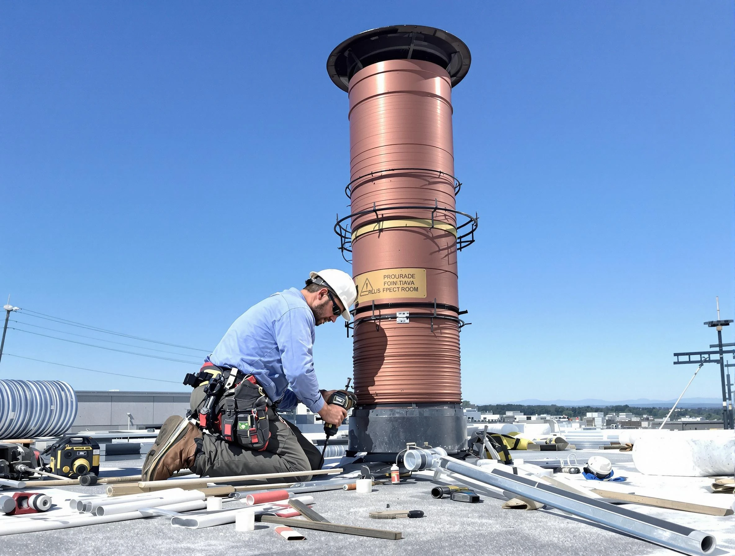 Installed chimney liner by Mapleton Chimney Sweep in Mapleton, UT