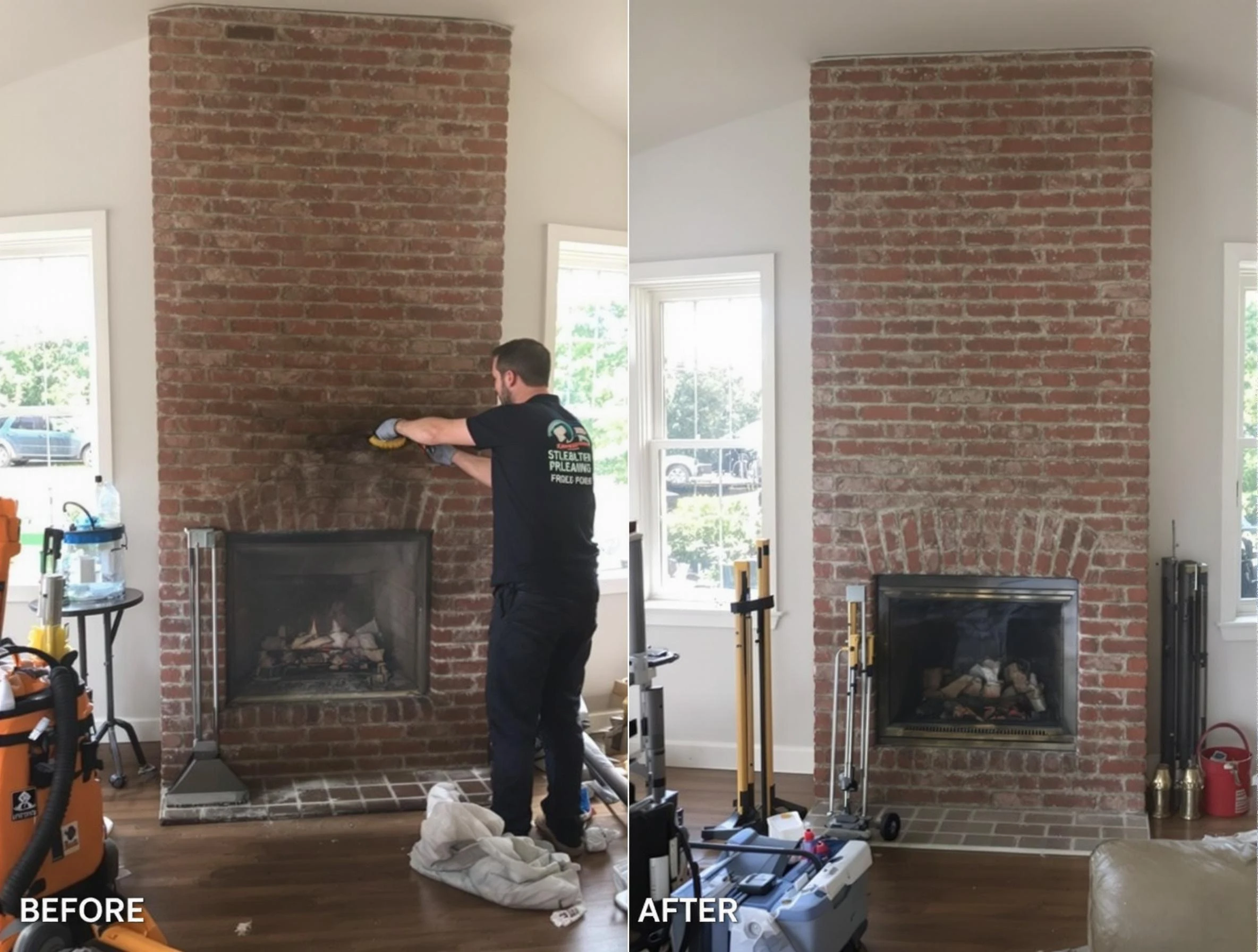 Finished chimney sweeping service by Mapleton Chimney Sweep in Mapleton, UT