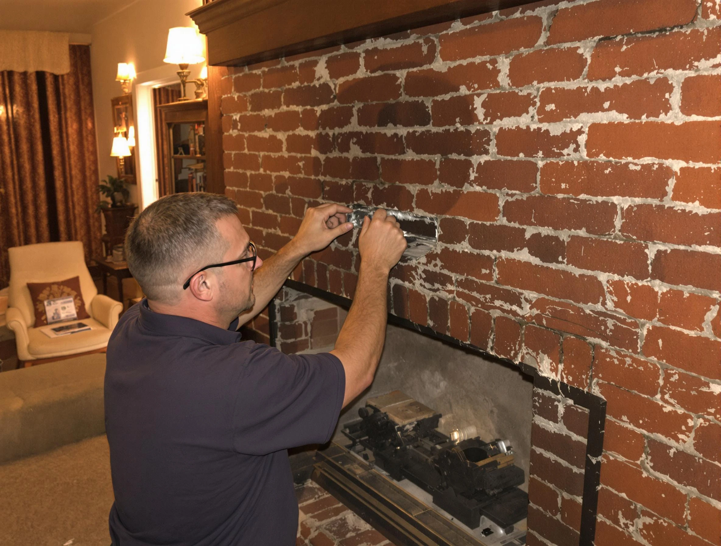 Mapleton Chimney Sweep expert fixing a fireplace in Mapleton, UT